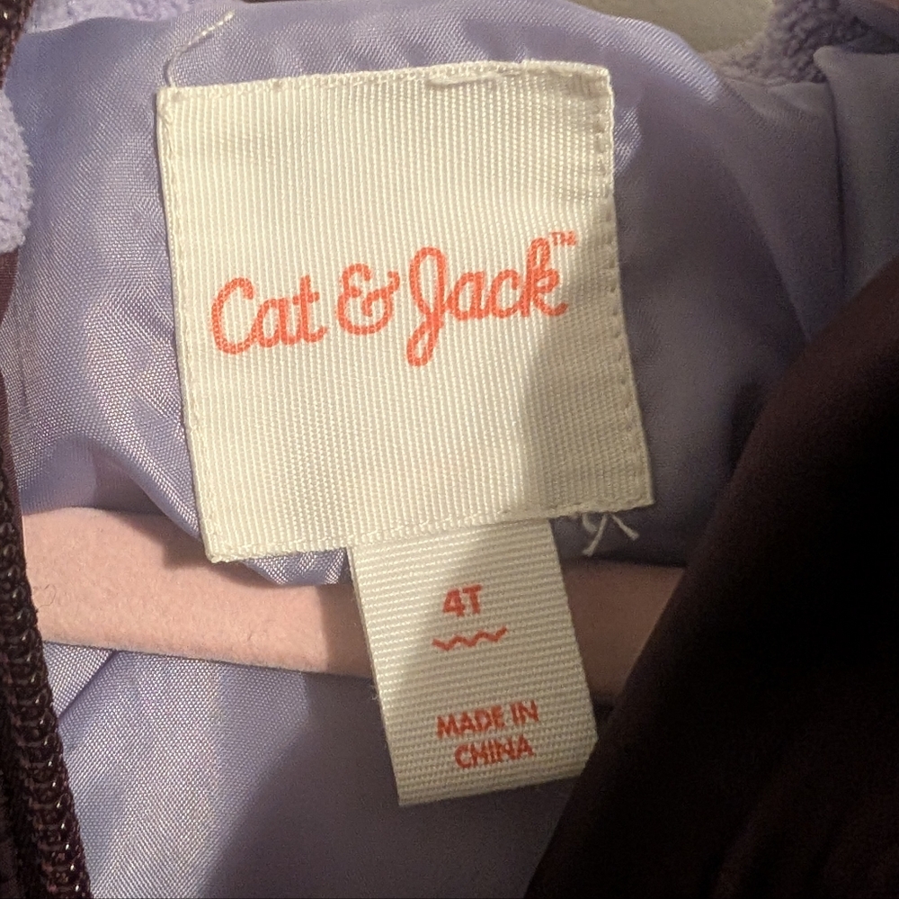 Cat & Jack Winter Puffer Coat 4t - Picture 3 of 3